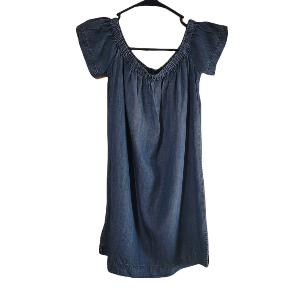 Cloth & Stone Off Shoulder Denim XS Dress